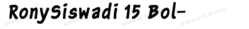  RonySiswadi 15 Bol字体转换